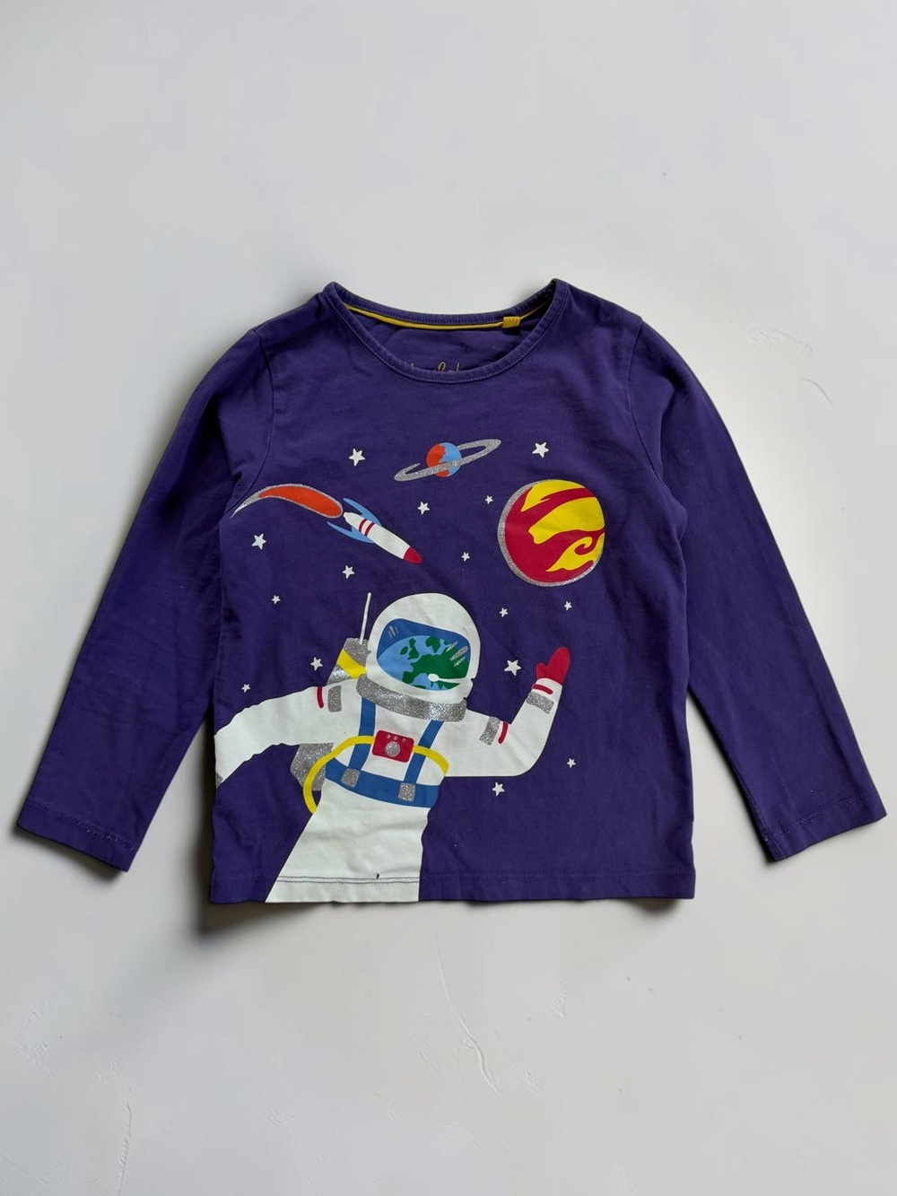 MINI BODEN VGUC Outer Space Astronaut Long Sleeve Shirt
